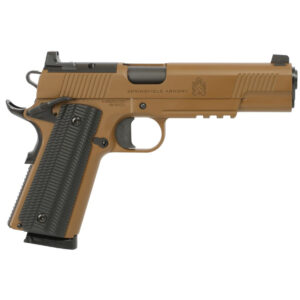 Springfield 1911 Operator 45ACP 5" AOS 8rd Coyote; Scalloped G10 Grips; Optics Ready; 2x8rd Mags